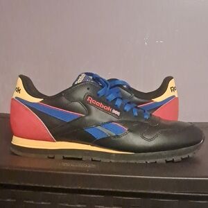 Reebok Men's Black, Blue, and Red Sneakers